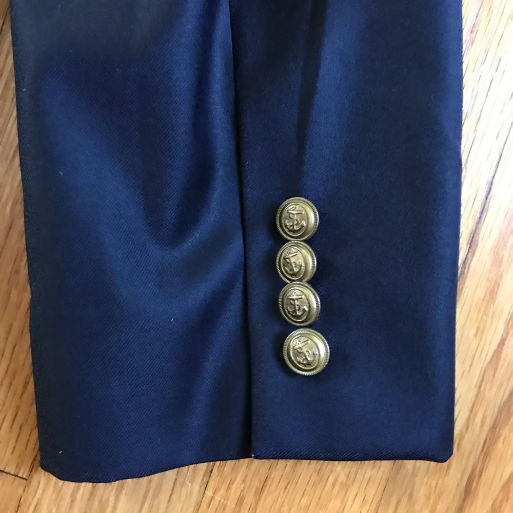 J. Crew Ludlow X Ing Loro Piana Navy Two-Button Sport Coat 42L